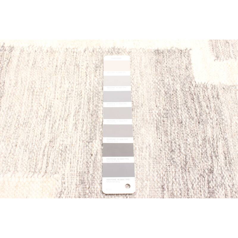 ECARPETGALLERY Flat-Weave Ankara FW Grey Wool Kilim - 5'2 x 7'4