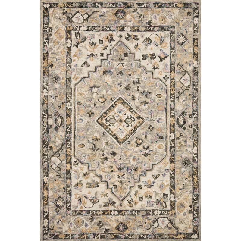 Alexander Home Karrie Hand-hooked Bordered Wool Area Rug