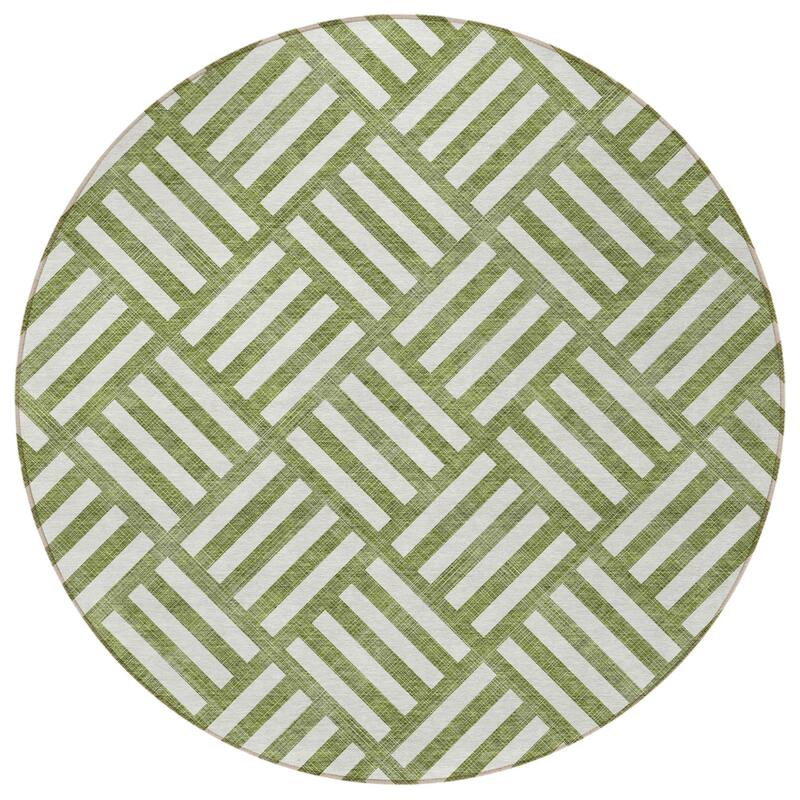 HomeRoots Geometric Transitional Rectangle Outdoor Rug