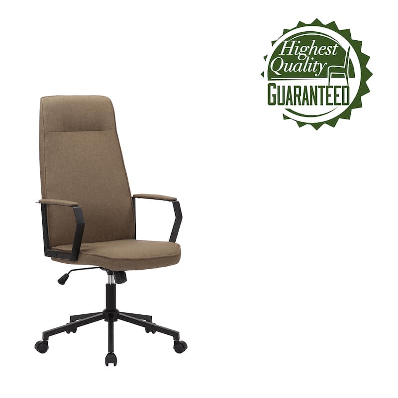 Porthos Home Tara Office Chair with Tilt Mechanism, Linen Upholstery