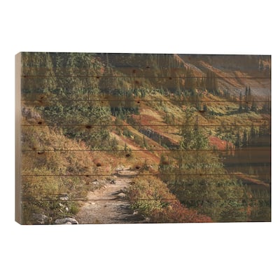 Walk On By Print On Wood by Louis Ruth - Multi-Color