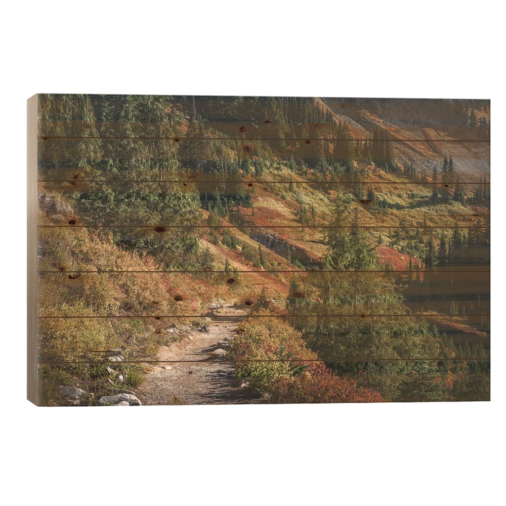 Walk On By Print On Wood by Louis Ruth - Multi-Color