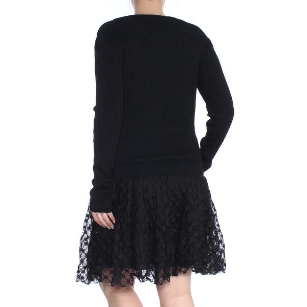 long sleeve drop waist dress