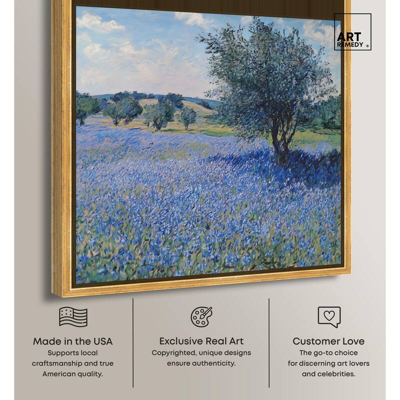 Bluebonnet Meadow II Canvas by Art Remedy