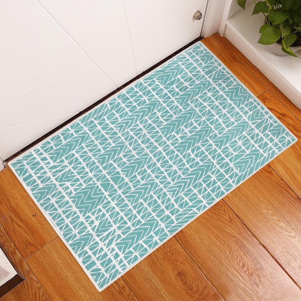 Sussexhome Heavy Duty Ultra Thin Non Slip Washable Cotton Indoor Rug - 2' x 3'