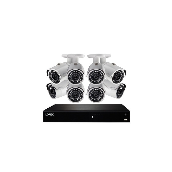 Lorex nk163-85cb 4k ultra hd 16-channel security system with 3 tb nvr and eight super hd bullet security cameras with