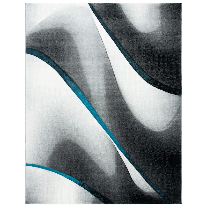 SAFAVIEH Hollywood Andreia Mid-Century Modern Abstract Rug - 11' x 15' - Grey/Blue