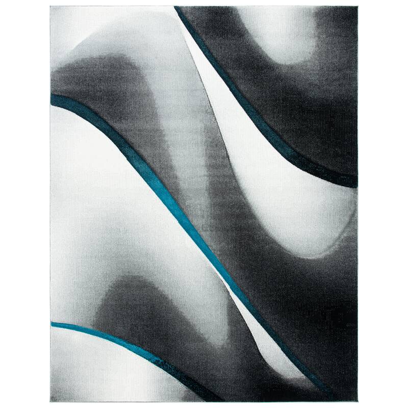 SAFAVIEH Hollywood Jocelyne Mid-Century Modern Abstract Rug - 5'3" x 7'6" - Grey/Blue
