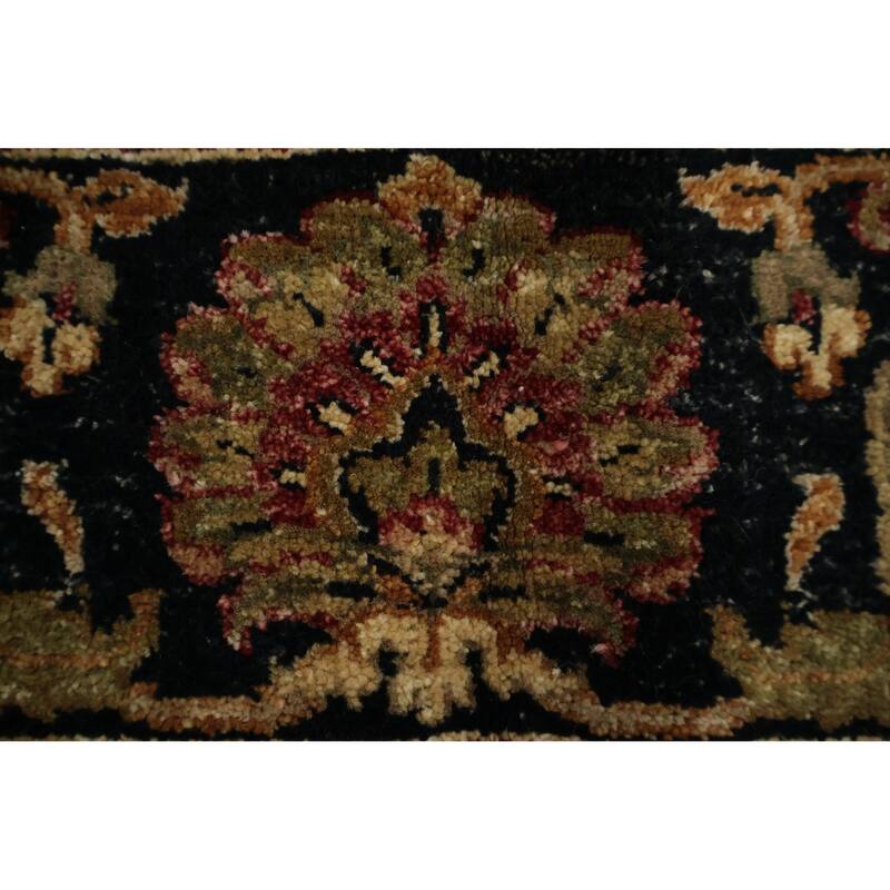 Hand Knotted Oriental 100% Wool Carpet Traditional Geometric Red Peshawar Area Rug - 9' 0'' X 6' 0''