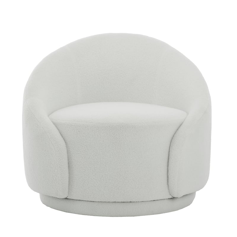 35" Wide 360-Degree Swivel Accent Barrel Chair