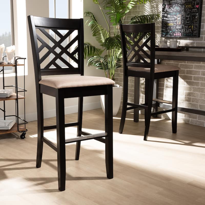 Jason Modern and Contemporary 2-Piece Bar Stool Set