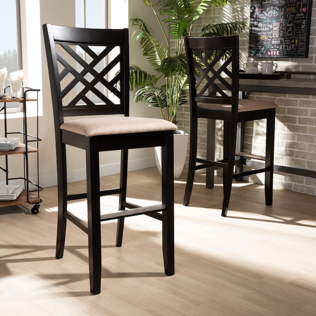 Jason Modern and Contemporary 2-Piece Bar Stool Set