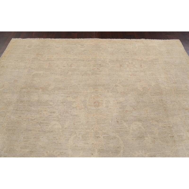 Vegetable Dye Muted Oushak Turkish Oriental Area Rug Wool Hand-knotted - 8'0" x 10'1"