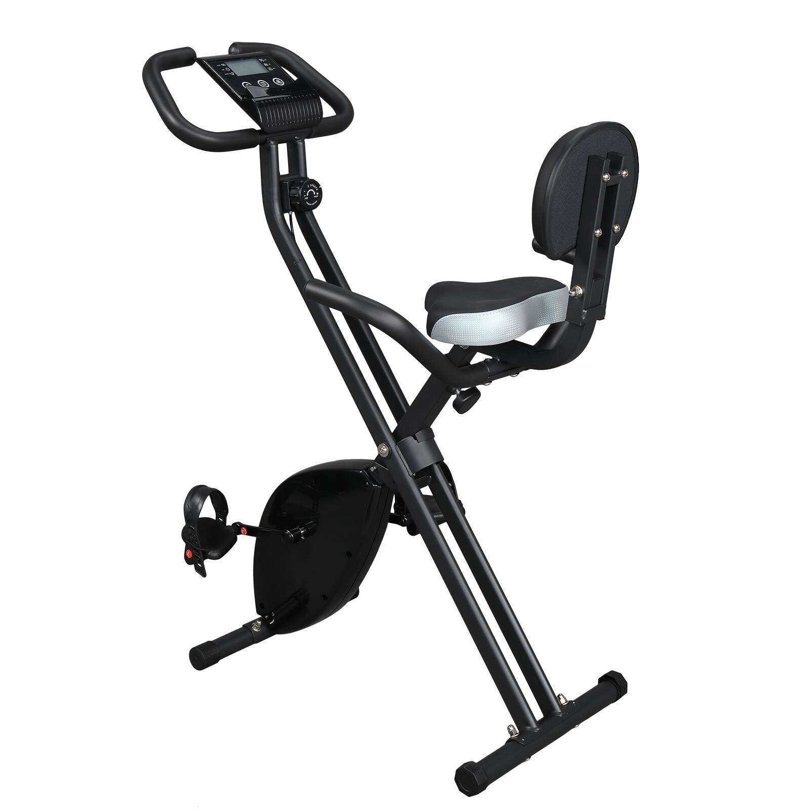 exercise bike with backrest