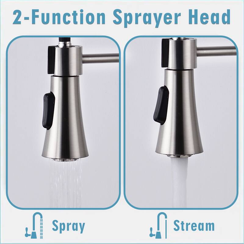 Modern Single Handle Commercial Spring High Arc Kitchen Faucet