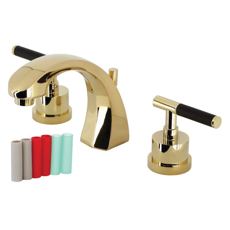 Kingston Brass Kaiser 8 in. Widespread Bathroom Faucet - Polished Brass