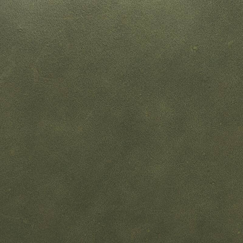 Poly & Bark Lapua 55" Leather Bench in Olivine Green