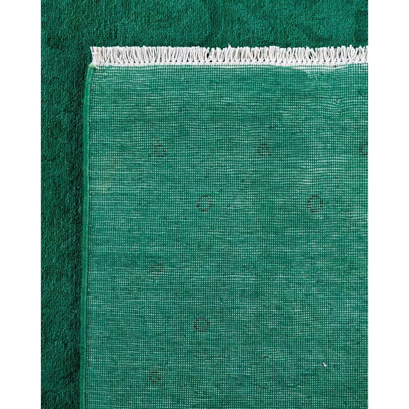 Contemporary Overdyed Wool Hand Knotted Area Rug - 10' 1" x 13' 7"