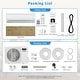 preview thumbnail 9 of 7, White Split Air Conditioner 18000BTU ,Ductless Inverter Heat Pump, 208-230V 17SEER2,Min Split AC/Heating System, Energy Saving