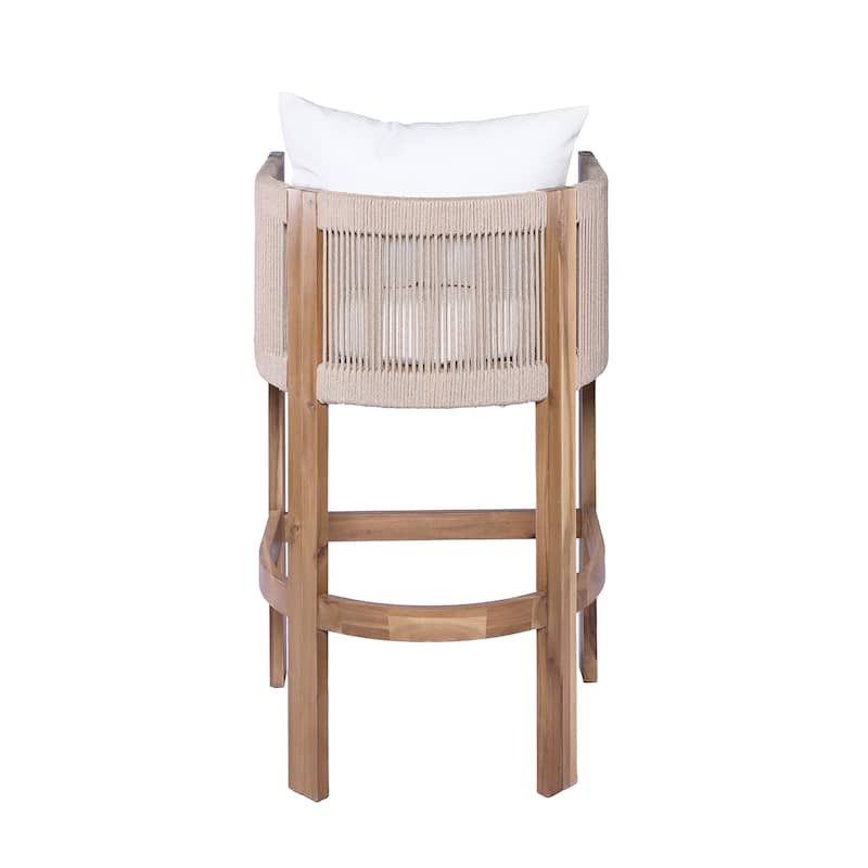 Christopher Knight Home - Martinez Outdoor Acacia Wood Barstools (Set of 2)