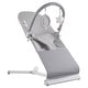 preview thumbnail 10 of 8, Light Grey Adjustable Baby Bouncer Seat with Toy Bar and 2 Recline Angles Foldable Rocker with Harness
