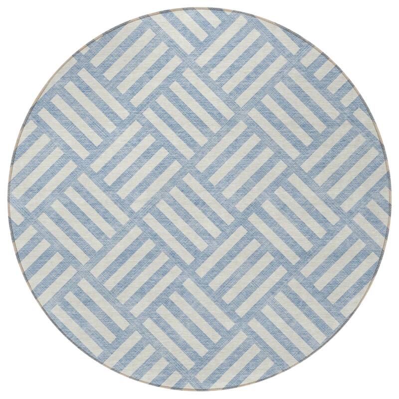 HomeRoots Geometric Transitional Rectangle Outdoor Rug