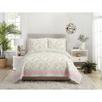 Dena Home Sonnet King Quilt Set, 3 Pieces
