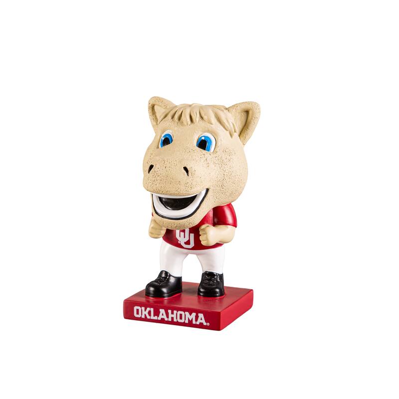 NCAA Team Lil Big Head Resin Indoor/Outdoor Garden Desk Statue - Oklahoma Mascot