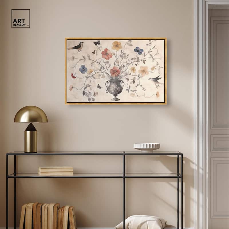 Antique Bouquet Canvas by Art Remedy