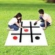 preview thumbnail 4 of 3, Jumbo Reversible Checkers & Tic Tac Toe Set