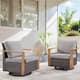 Option Brown Wicker / Grey Cushion