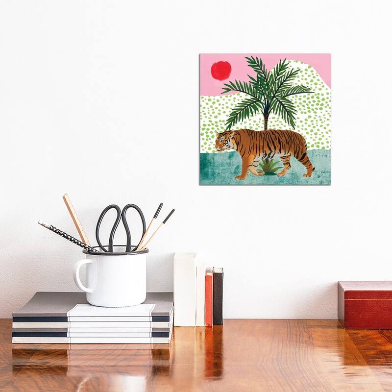 iCanvas "Tiger at Sunrise II" by Melissa Wang Canvas Print - 12x12x1.5