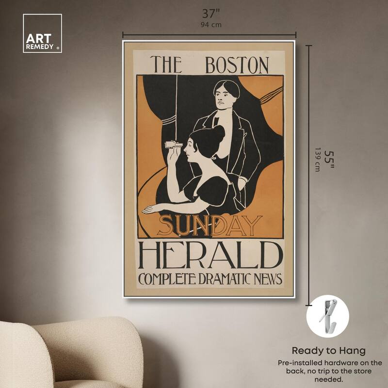 Sunday Herald 1893 Canvas by Art Remedy