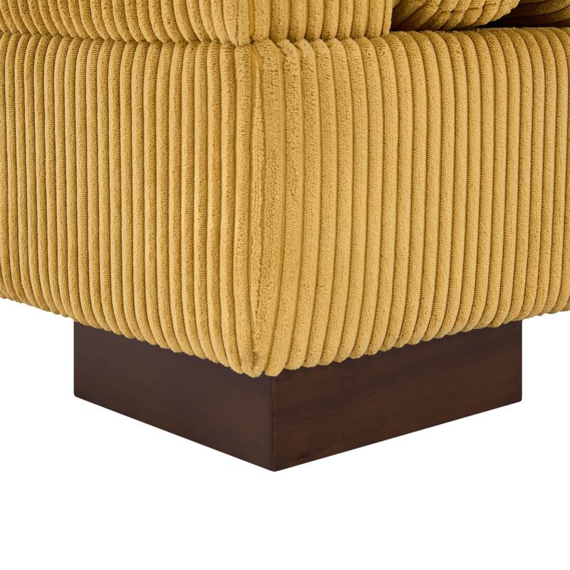 90" Corduroy Modular Sofa Reclining Sectional