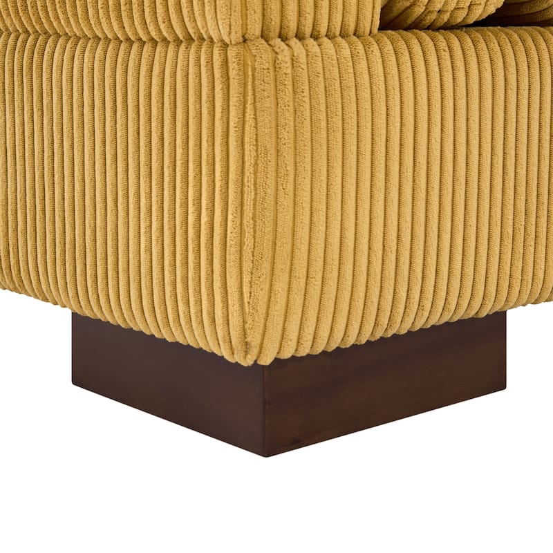 90" Oversized Modular Sectional Corduroy Sofa