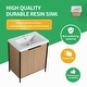 preview thumbnail 28 of 46, BNK 24/30/36/48/60 inch Freestanding Resin Sink Bathroom Vanity with Soft Close Door and Adjustable Shelf