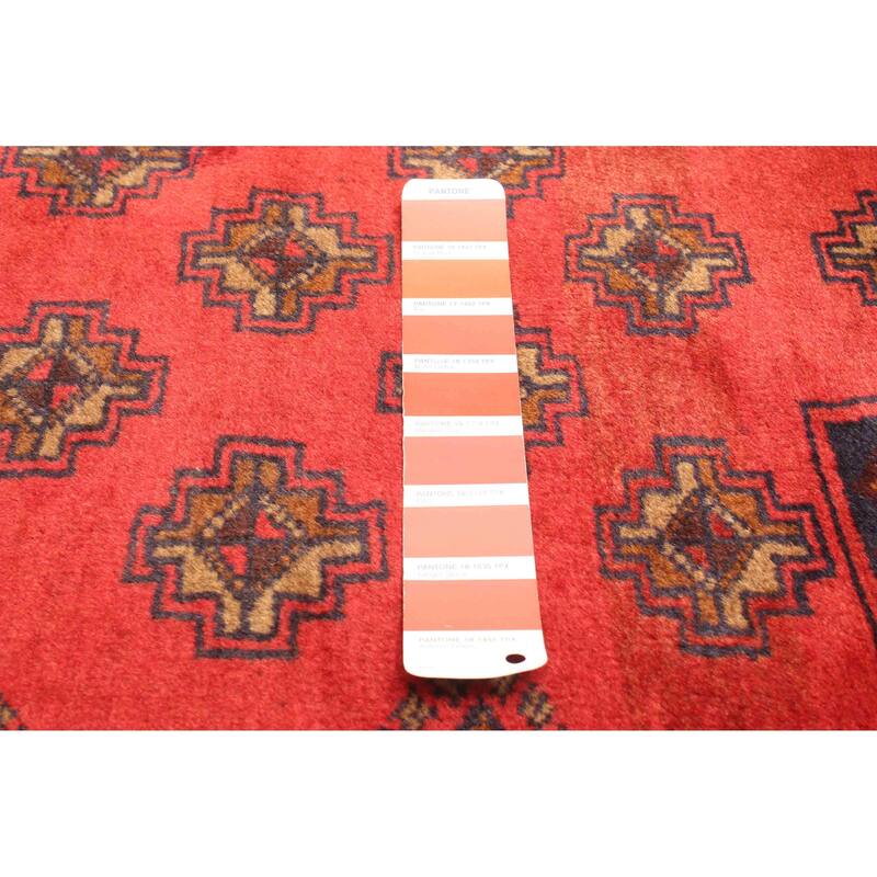 ECARPETGALLERY Hand-knotted Teimani Red Wool Rug - 2'10 x 5'1