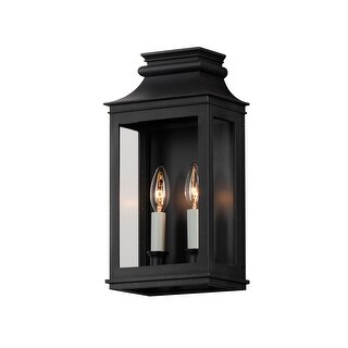 Maxim 40914CL Savannah 2 Light 15" Tall Outdoor Wall Sconce with Clear