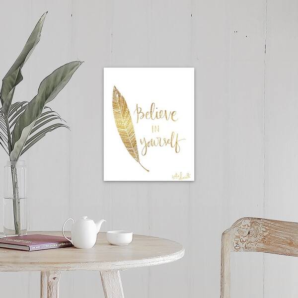 Shop Believe In Yourself Canvas Wall Art Overstock 21006637