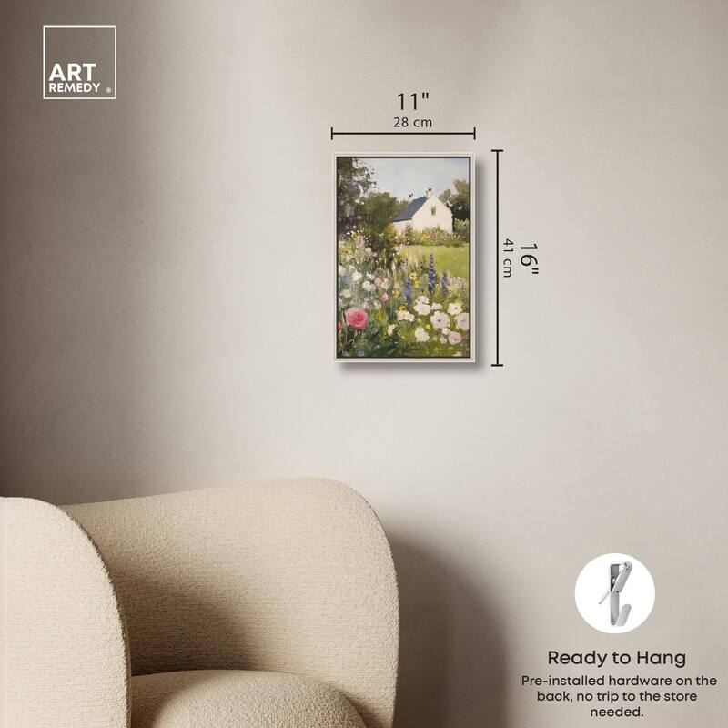 Floral Farmhouse II Canvas by Art Remedy