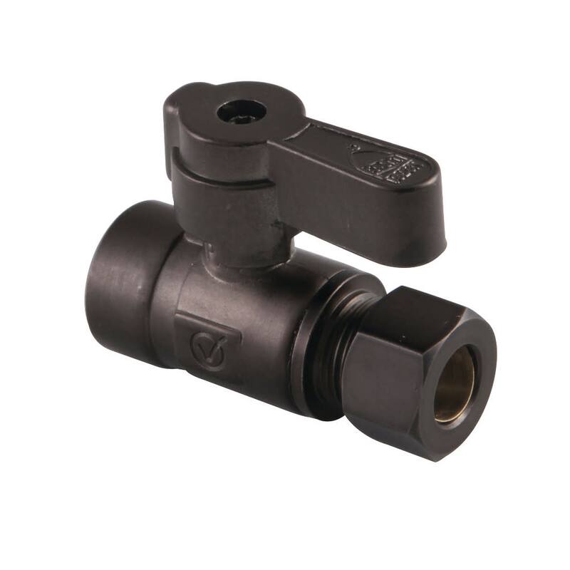 Kingston Brass Straight Shut Off Valve - Oil Rubbed Bronze