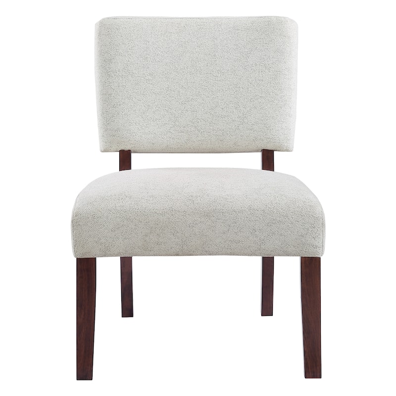 Jasmine Accent Chair in Speckled Charcoal Fabric