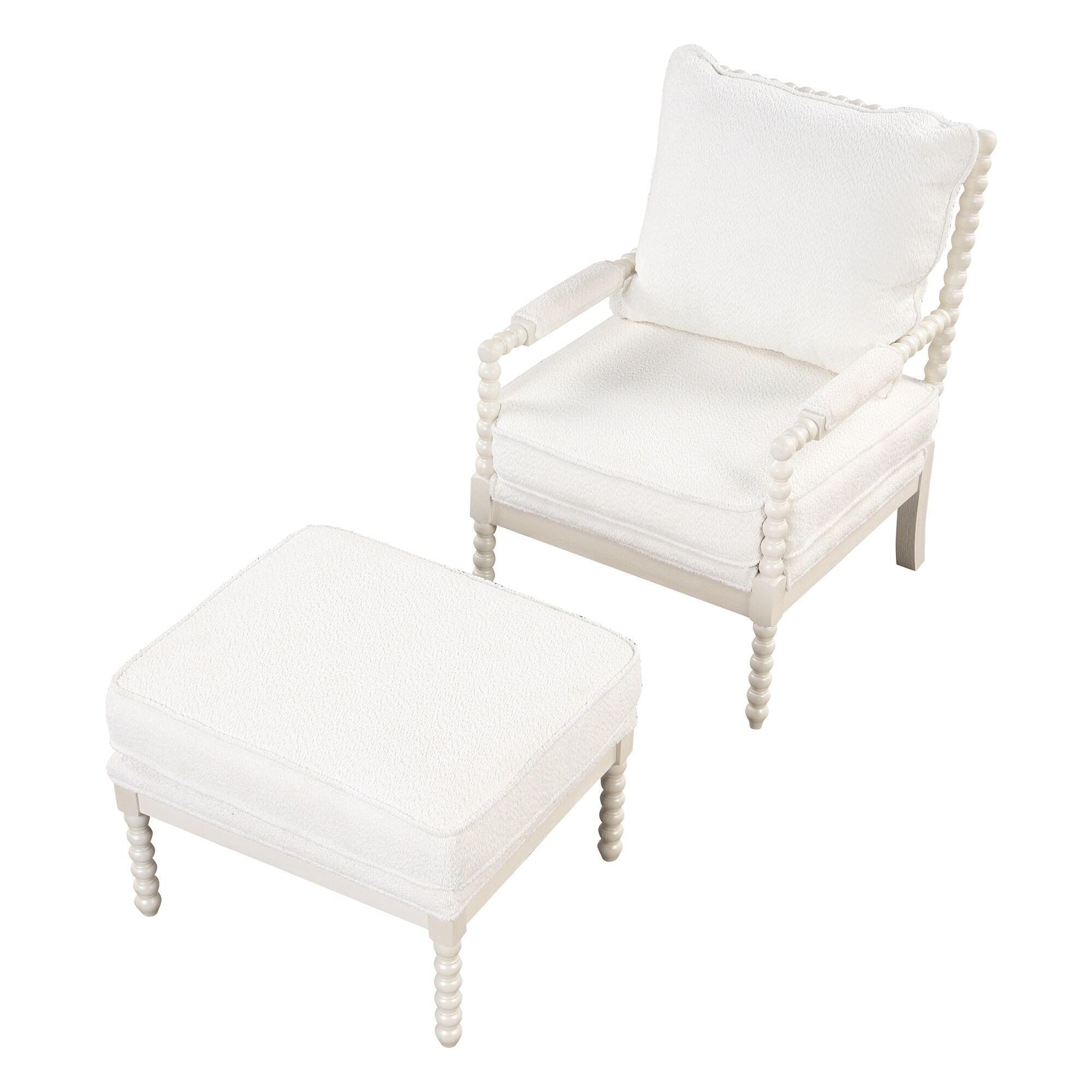 Outdoor reading sales chair with ottoman