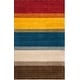 preview thumbnail 18 of 20, SAFAVIEH Handmade Himalaya Orange/ Multicolored Stripe Wool Gabbeh Rug