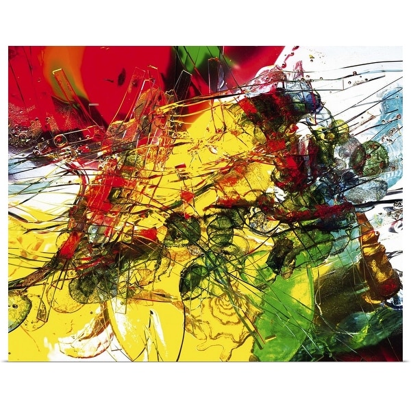"Abstract background, acrylic object" Poster Print