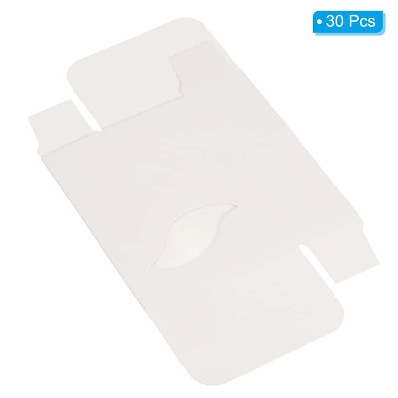 4"x3"x1" Paper Soap Box with Window, 30 Pack Soap Boxes Leaf