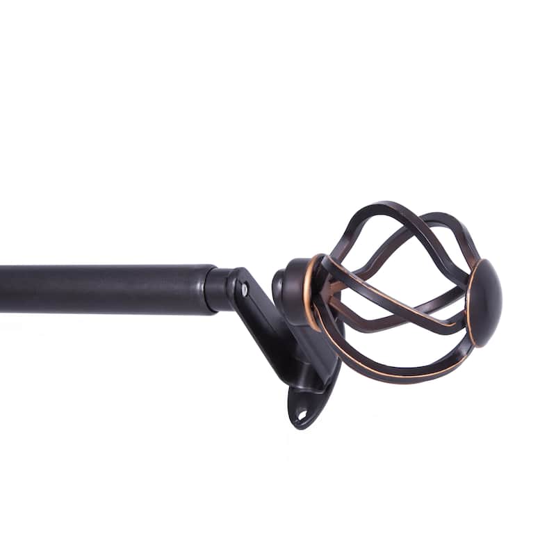 Sun Zero Cage 3/4" Decorative Room Darkening Curtain Rod