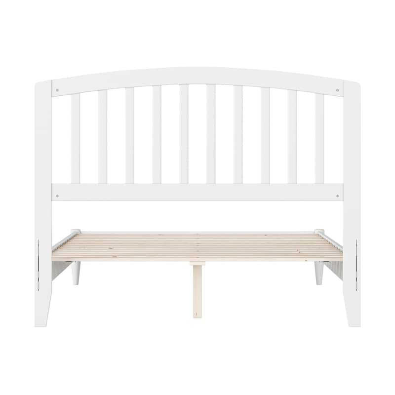 Quincy Full Solid Wood Low Profile Platform Bed in White