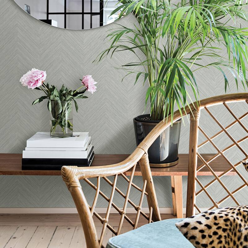 Soros, Caladesi Teal Faux Linen, 33' L X 20.5 W, Wallpaper Roll