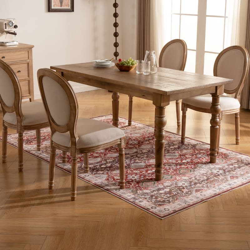 Soft and Non-Slip Machine-Washable Foldable Multi-Use Area Rug